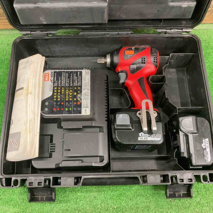 〇マックス(MAX) コードレスインパクトレンチ PJ-IW161-B2C/40A バッテリー×2、充電器×1【桶川店】