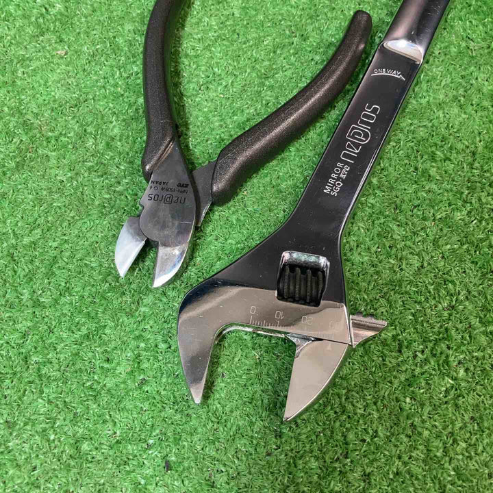 【未使用(店頭展示品)】ネプロス(nepros) MNS2 コンビレンチ モンキーレンチ NWM-250 メガネレンチ7本 両口スパナ【岩槻店】