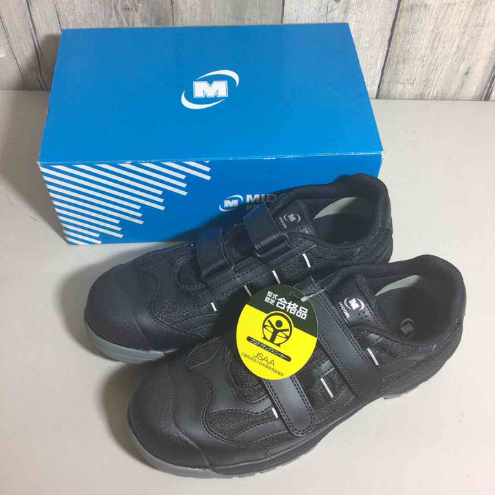 【未使用品】 MIDORI ANZEN 安全靴 MPN-905 ブラック 黒 【戸田店】