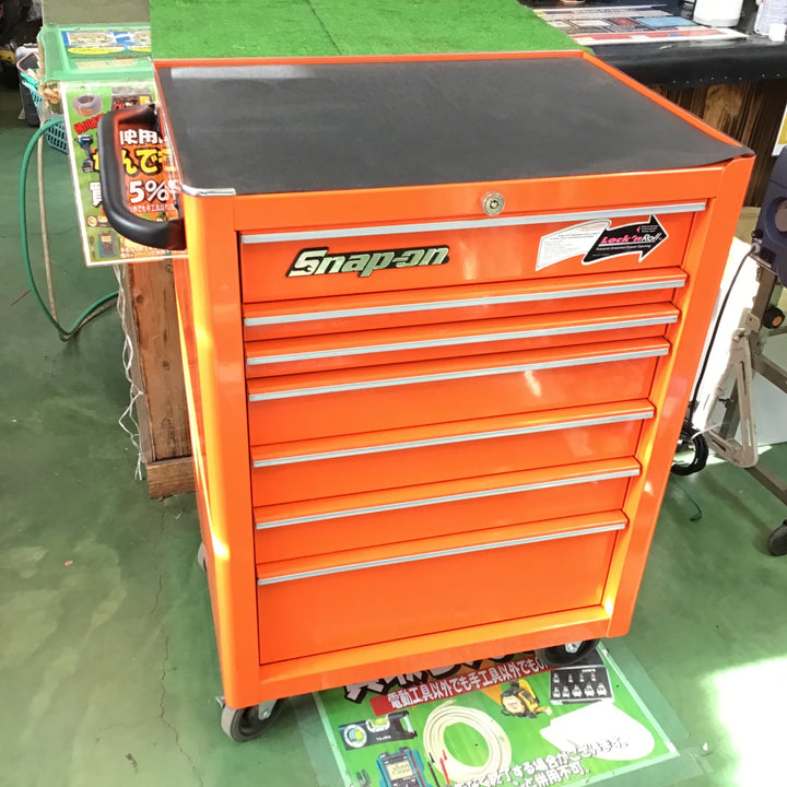 【店頭受取り限定】Snap-On スナップオン KRA2007KCPJK 7段ロールキャブ キャビネット(オレンジ) 工具箱  【桶川店】
