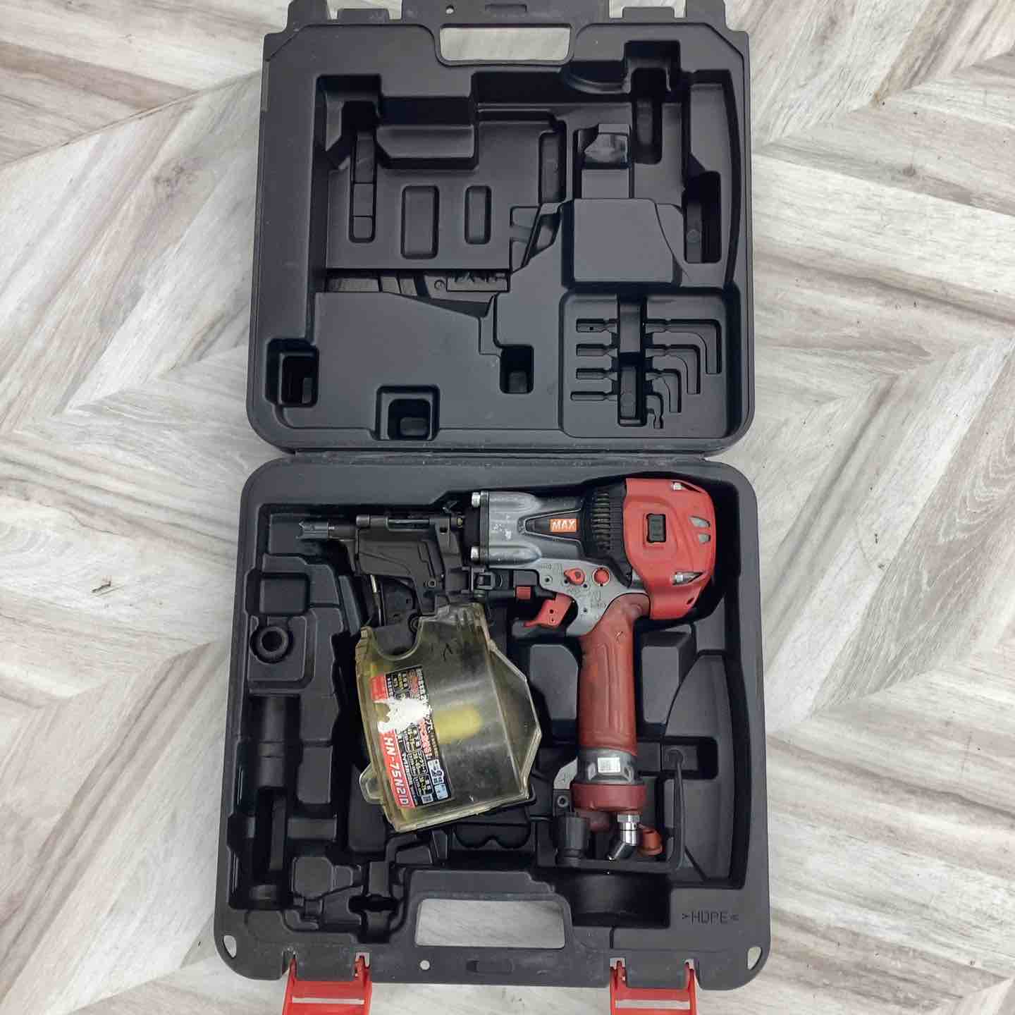 ☆マックス(MAX) 高圧エア釘打ち機 HN-75N2(D)-G【草加店】 – アクト 