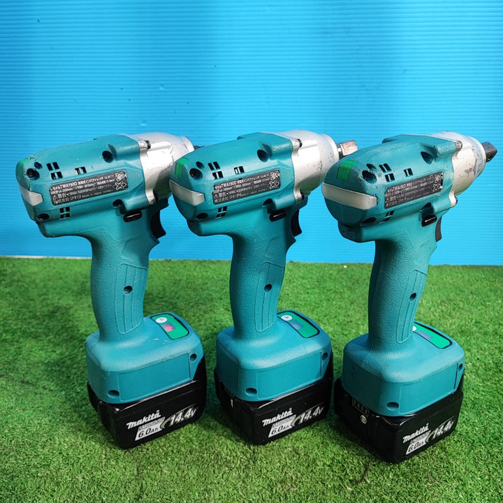 【中古品】マキタ(makita) 充電式インパクトレンチ TWA190DRGX 3個セット 最大締め付けトルク185N・m TW181DZ同等【岩槻店】