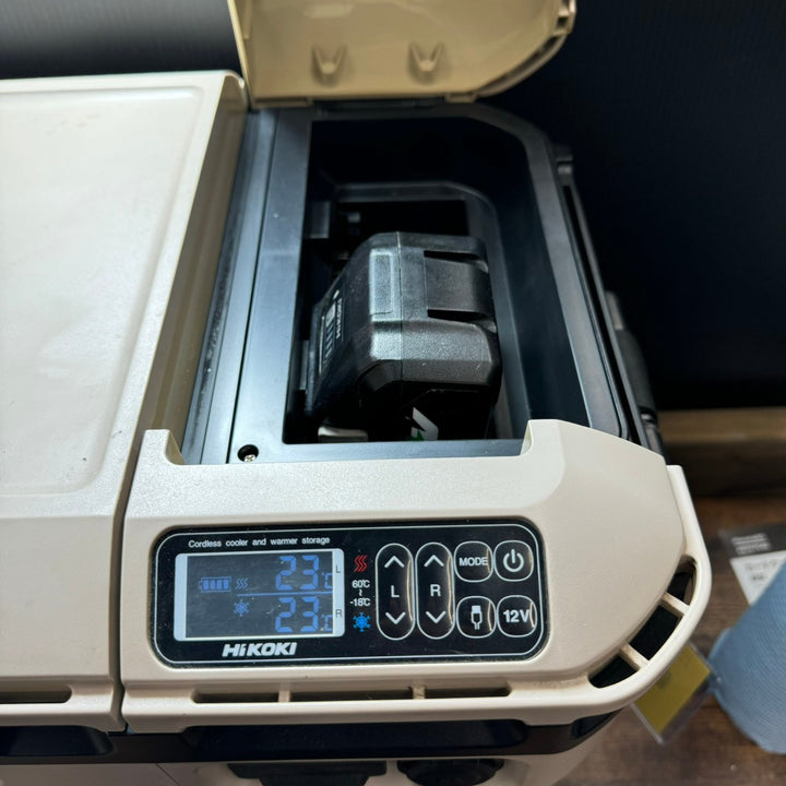 ☆ハイコーキ(HIKOKI ※旧:日立工機) コードレス冷温庫 UL18DC(WMB)【戸田店】 バッテリー付き