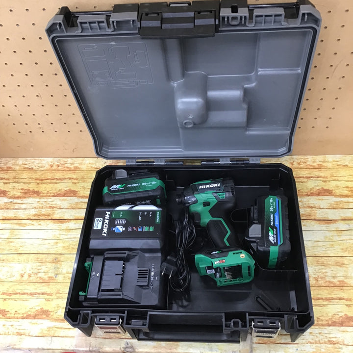 ★ハイコーキ(HIKOKI ※旧:日立工機) コードレスインパクトドライバ アグレッシブグリーン WH36DD(2XHLSZ)【川崎店】