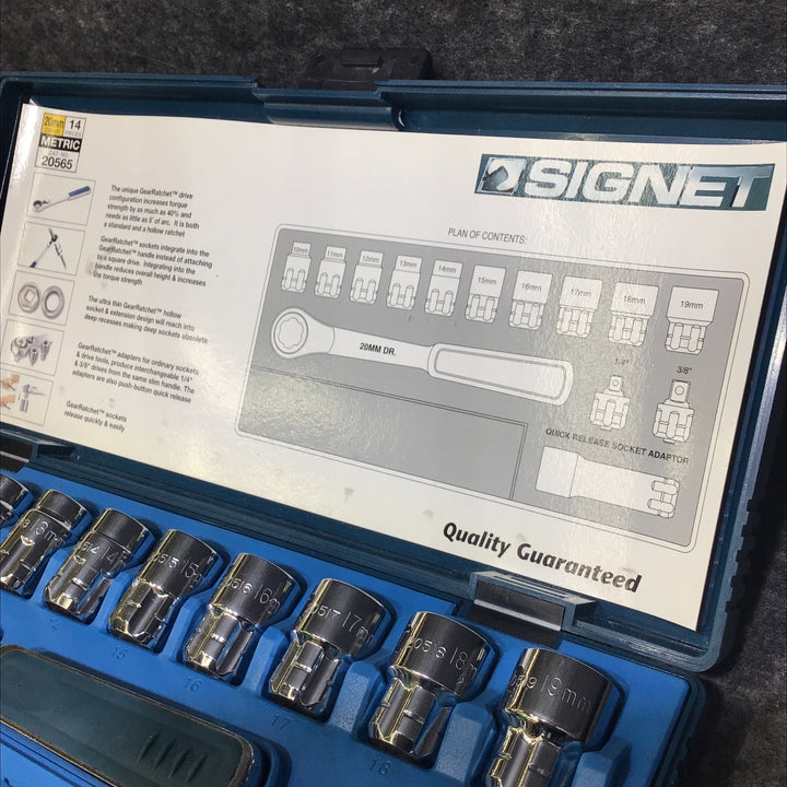 【美品】シグネット(SIGNET) ボルテックスソケットセット(10-19mm) 20565【桶川店】