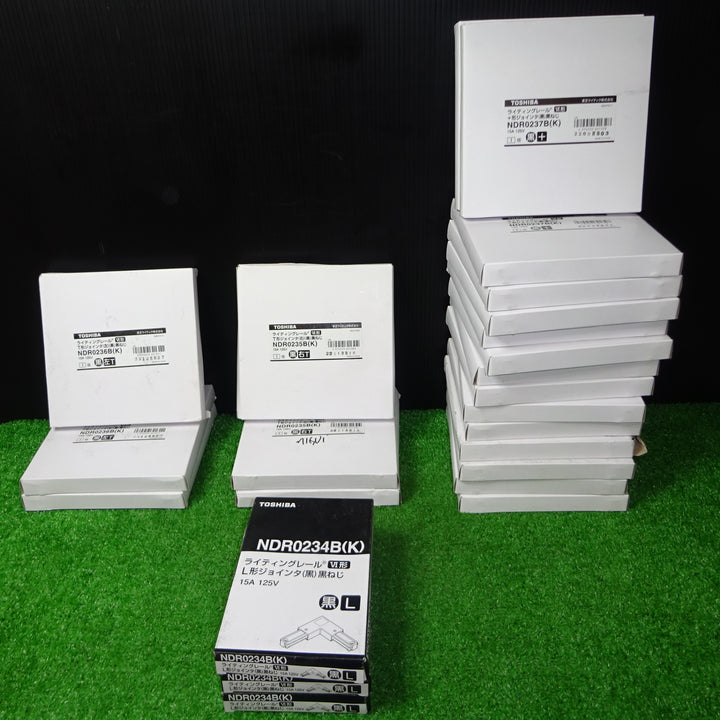 TOSHIBA(東芝) ライティングレールVI形 十形ジョインタ 黒 (黒ねじ) NDR0237B(K) 他24個まとめ 【岩槻店】