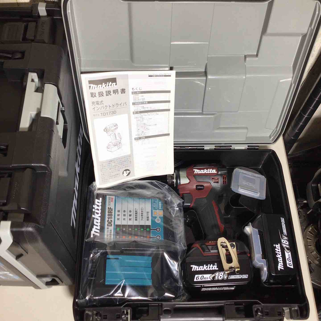 【未使用品】 マキタ makita コードレス インパクトドライバー TD173DRGX TD173DRGXB TD173DGXAR 5台 インパクト ブルー 青 ブラック 黒 レッド 赤 限定色 【戸田店】