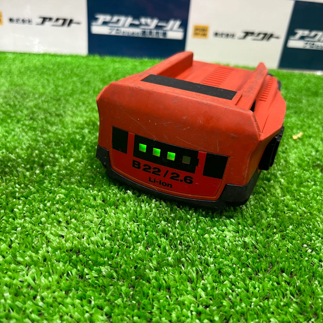 ★ヒルティ(Hilti) リチウムイオンバッテリー B22 2.6 22V/2.6Ah【草加店】