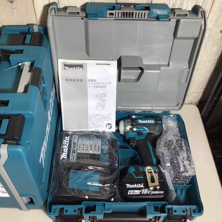 【未使用品】 マキタ makita コードレス インパクトレンチ TW300DRGX 3台 バッテリー&充電器付 フルセット インパクトレンチ 純正 純正品 充電式 18V 【戸田店】