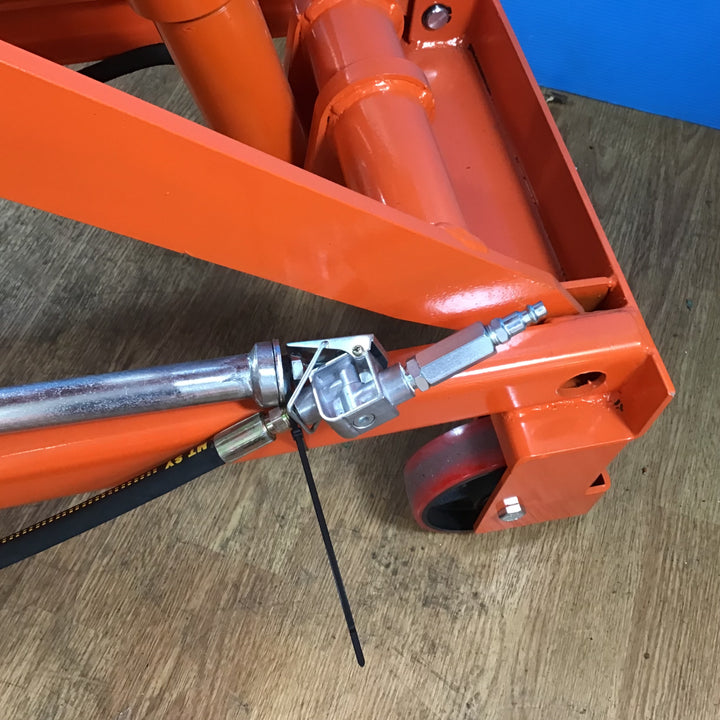 【中古美品/店頭受取り限定】メーカー・型式不明 油圧リフタ 750kg エアリフタ 2WAY リフトアップテーブル【岩槻店】
