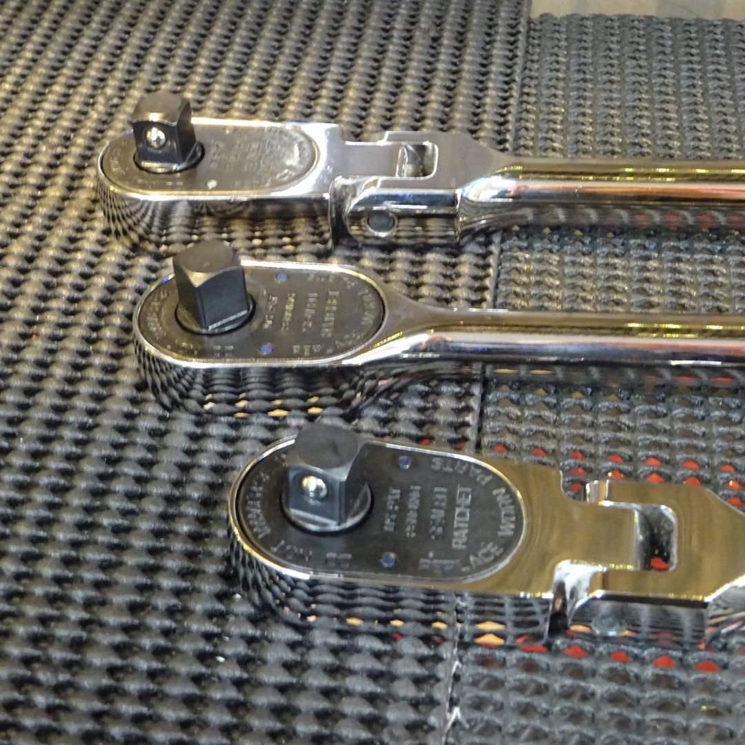★初回ロット限定 旧ロゴ仕様★ スナップオン/Snap-on 3/8sq 新型ラチェットハンドル 3点セット FHLL100/FHLLF100/FHLF100【岩槻店】
