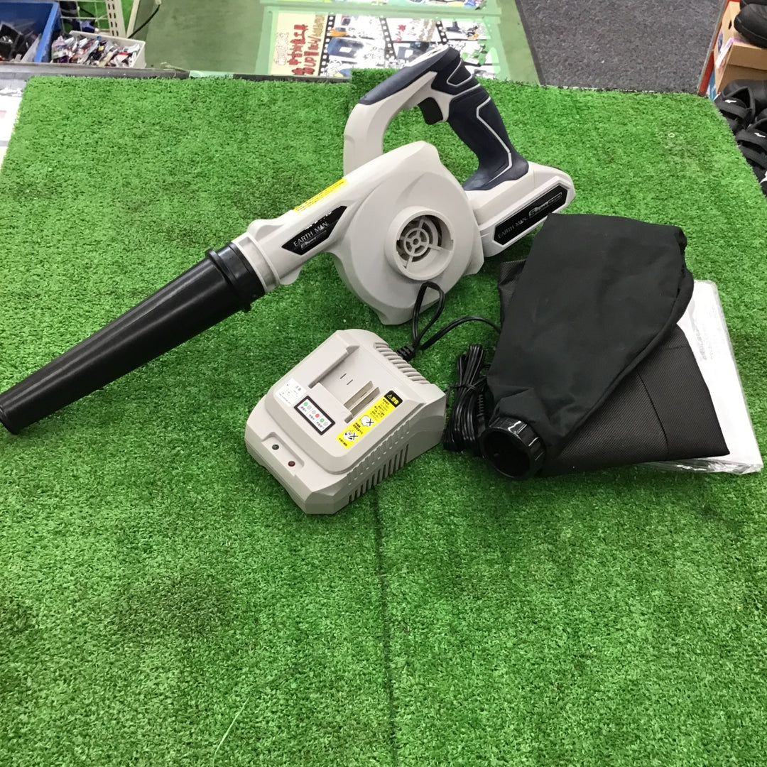 アースマン ブロワ BW-144 LIAXバッテリ1個、充電器付き【桶川店】