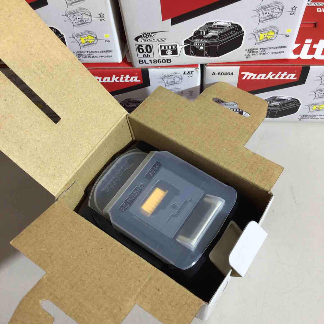 【未使用品】★純正品★マキタ(makita) リチウムイオンバッテリー 18V/6.0Ah BL1860B 6個セット【戸田店】