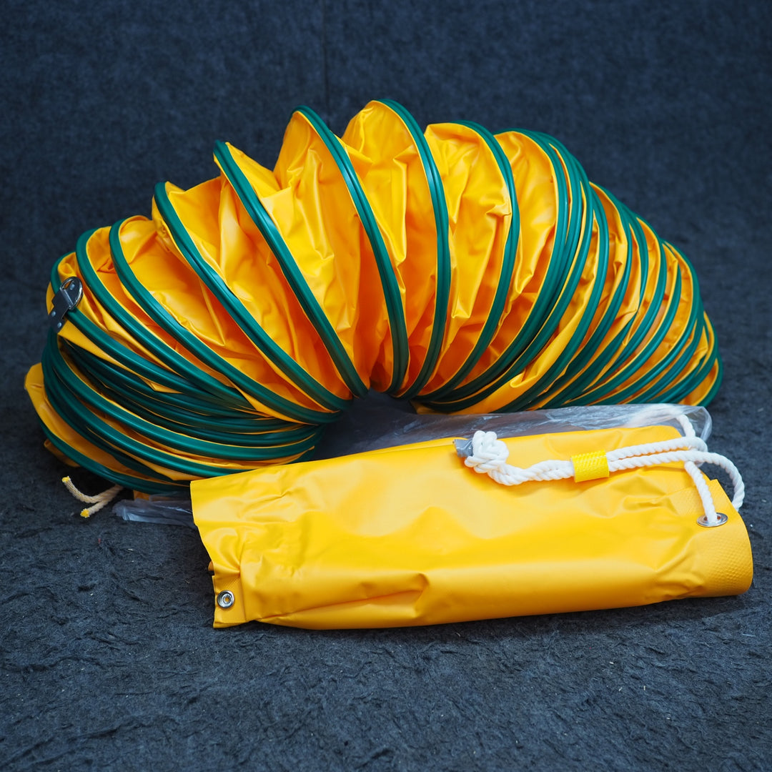 【長期保管中古美品】トラスコ中山 収納型フレキシブルダクト φ230mm×5m レデューサー付 TFD-230S【鴻巣店】