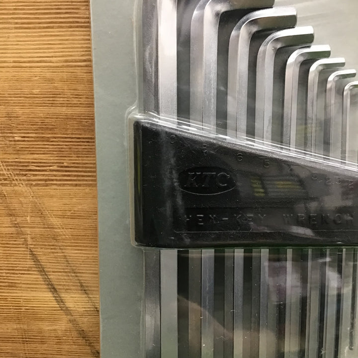【中古美品・現状品】 KTC ハイグレードボールポイントL型ロング六角棒レンチセット HLDS2509 【鴻巣店】
