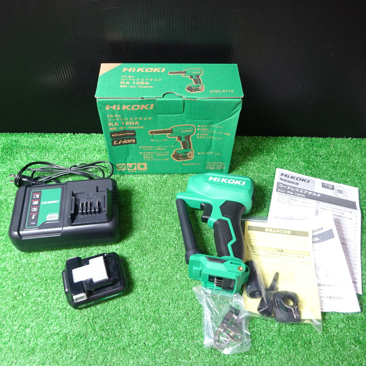 ★ハイコーキ(HIKOKI ※旧:日立工機) コードレスエアダスタ RA12DA バッテリー、充電器付き【岩槻店】