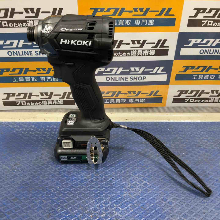 HiKOKI(ハイコーキ) 10.8V 充電式 インパクトドライバー ストロングブラック 蓄電池・充電器付 WH12DCA(2LSB)【草加店】