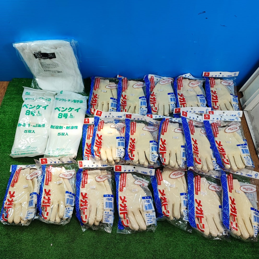 手袋セット メガトン22個・ベンケイ8号2個・つなぎ 【岩槻店】