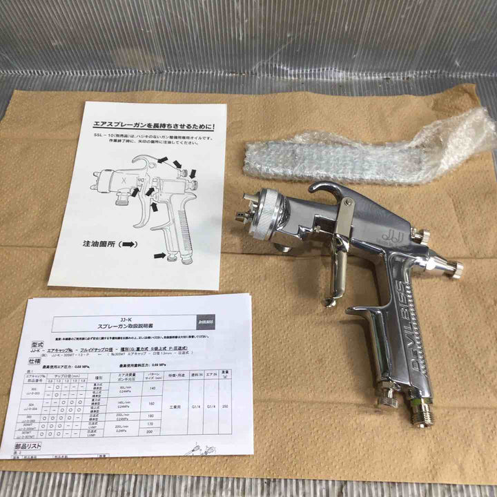 【未使用】デビルビス 重力式 スプレーガン JJ-K-343-1.3-G【草加店】