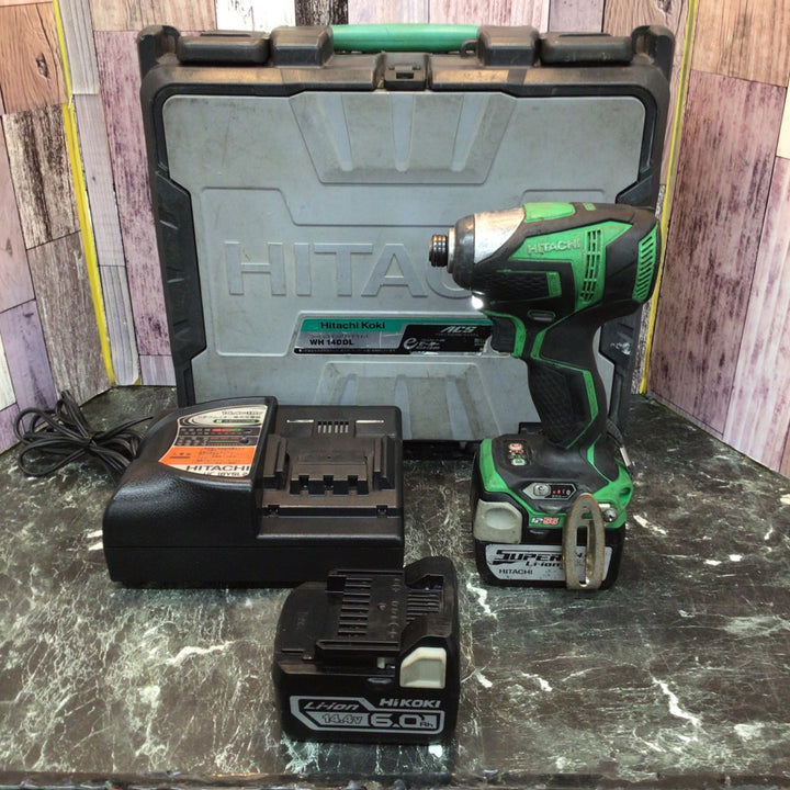 ★ハイコーキ(HIKOKI ※旧:日立工機) コードレスインパクトドライバー WH14DDL(2LSCK)(L)【八潮店】