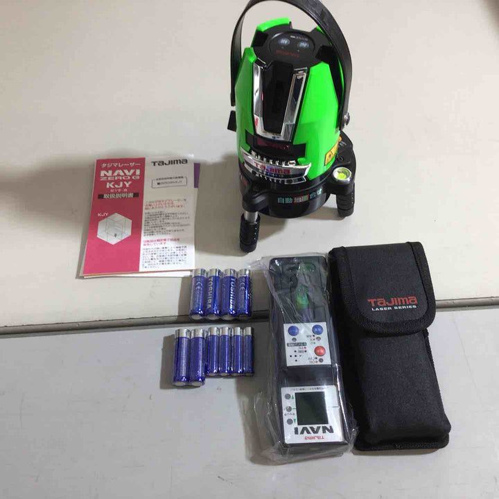 【未使用品】タジマ NAVI ZERO G ゼロジ― KJY 矩十字・横 ZEROGN-KJY 受光器付【戸田店】