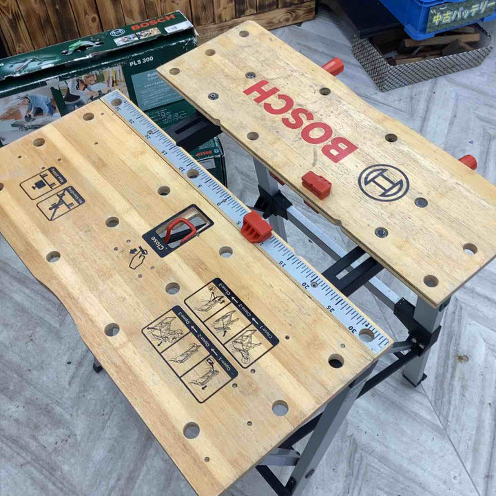 【店頭受取り限定】BOSCH 3点セット ジグソーガイド(PLS300) ワークベンチ(PWB600) ジグソー(PST18LIH )バッテリー18V1.5Ah×1【越谷店】