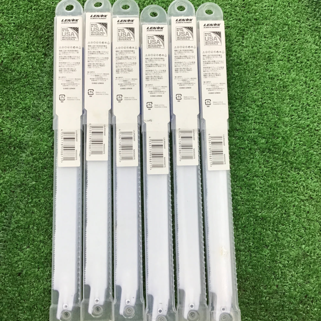 LENOX セーバーソーブレード LXJP054RP 6枚入×6パック 鉄・ステン用 260mm レシプロソー【桶川店】