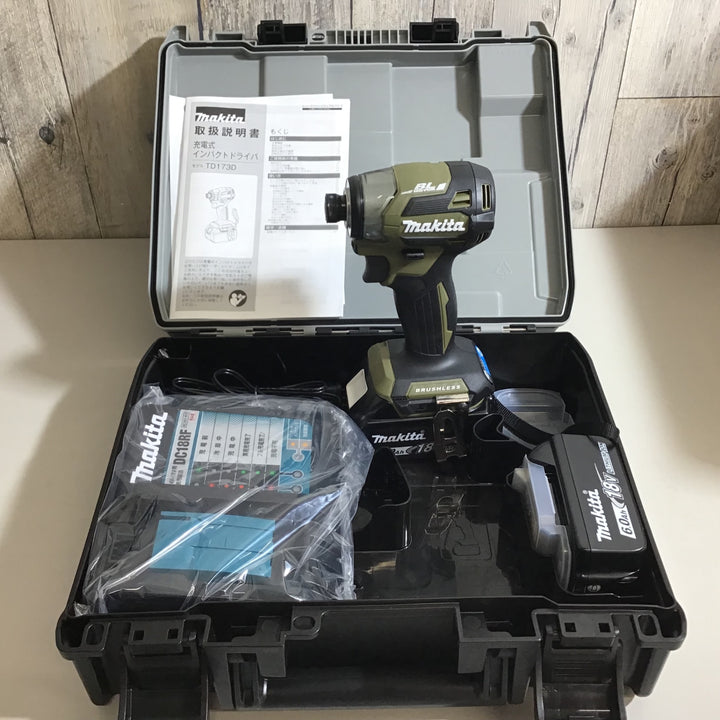 【未使用品】マキタ makita インパクトドライバー TD173 18V 3台セット 青 黒 オリーブ【戸田店】