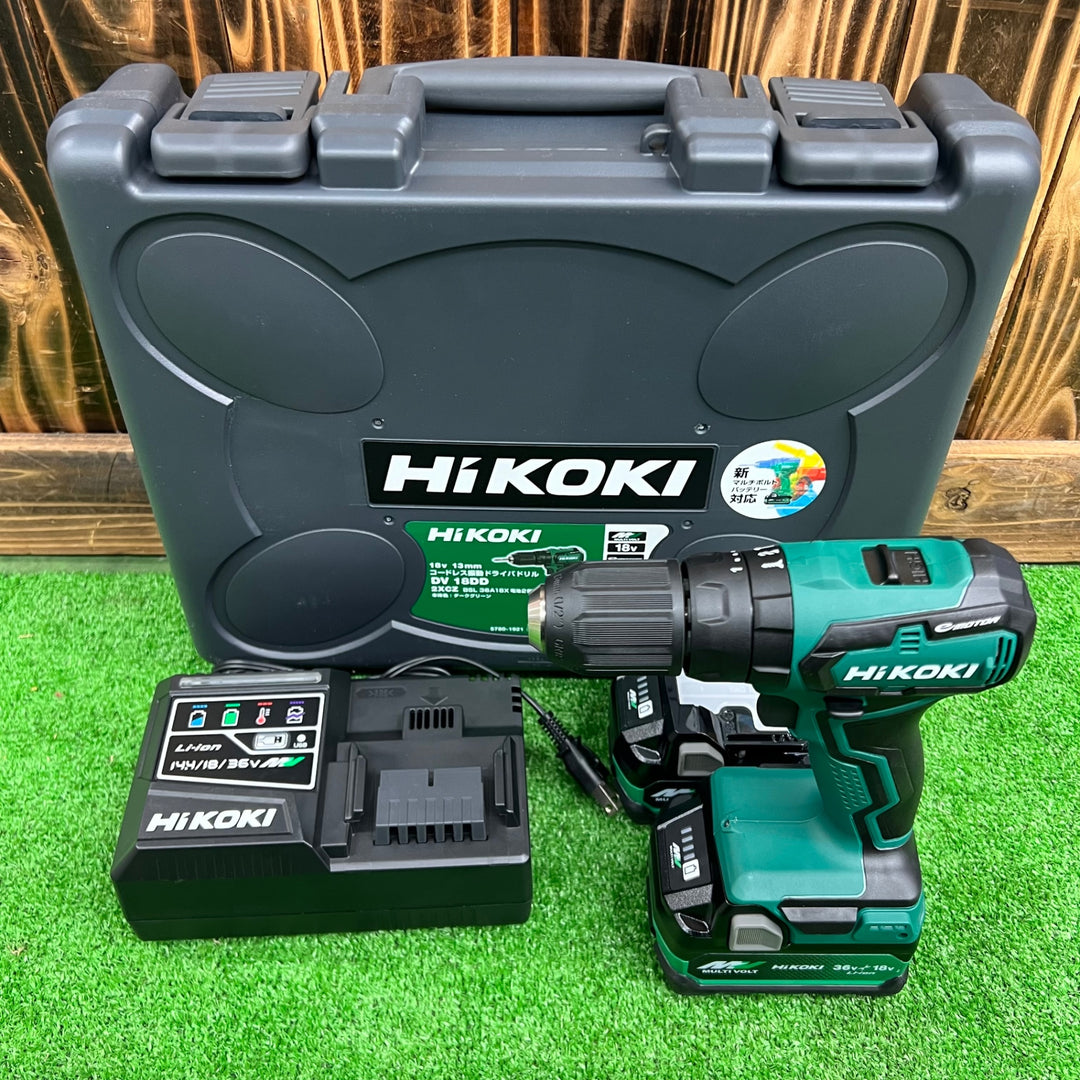 ハイコーキ(HiKOKI) コードレス振動ドライバドリル DV18DD(2XCZ) 18V【桶川店】