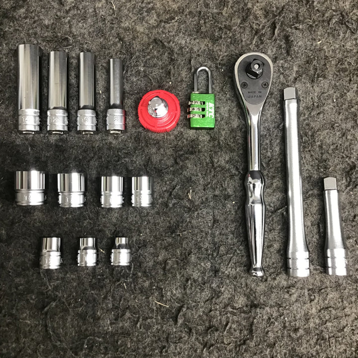 【現状品】 京都機械工具/KTC 両開きスタンダード 特別色セット(グリーン) 2017SK 【鴻巣店】