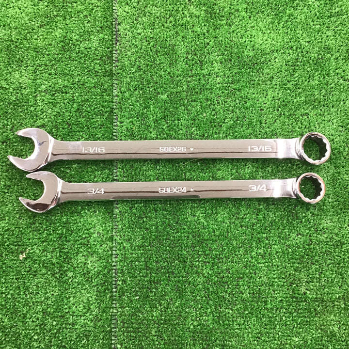 ▲スナップオン/Snap-on コンビネーションレンチ 2本セット インチ SOEX26/SOEX24【桶川店】
