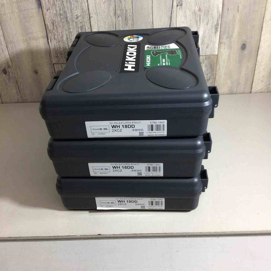 【未使用品】ハイコーキ(HiKOKI) コードレスインパクトドライバー WH18DD(2XCZ) 3台セット ダークグリーン【戸田店】
