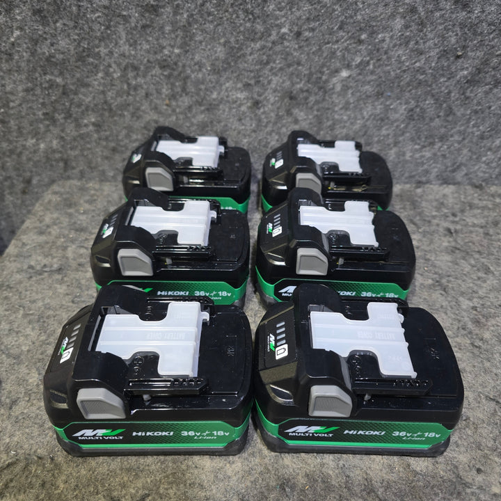 【大特価まとめ売り!未使用品6個セット】ハイコーキ(HIKOKI ※旧:日立工機) リチウムイオンバッテリー 36V/2.5Ah BSL36A18X【桶川店】