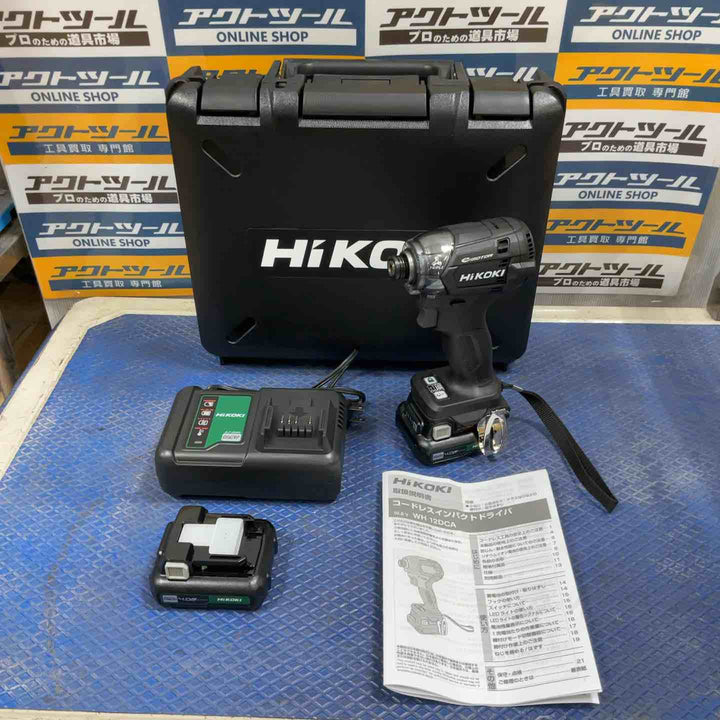 HiKOKI(ハイコーキ) 10.8V 充電式 インパクトドライバー ストロングブラック 蓄電池・充電器付 WH12DCA(2LSB)【草加店】
