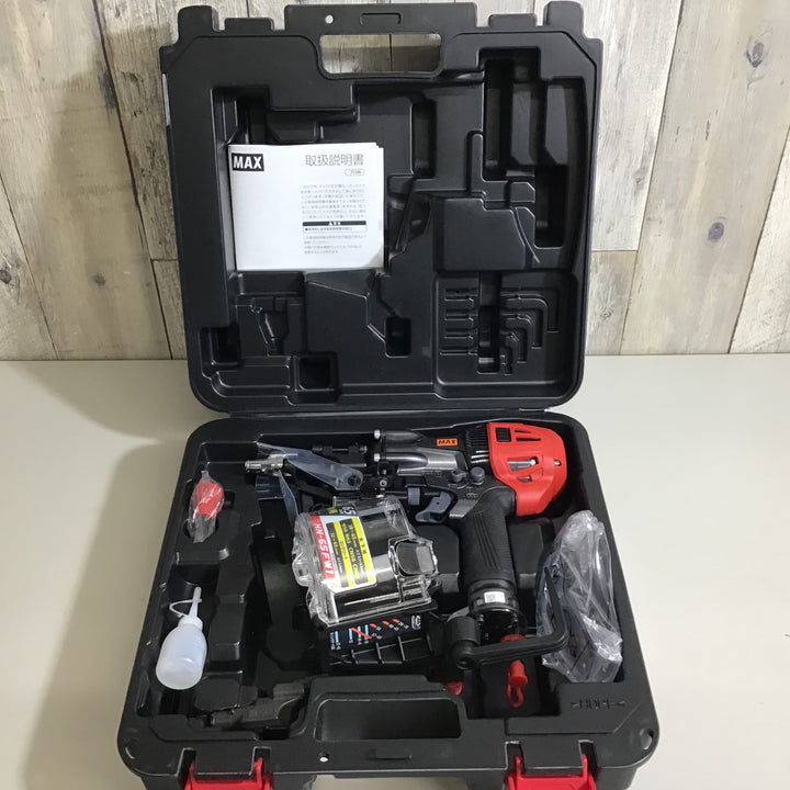 【未使用品】★送料無料★マックス MAX 高圧エア釘打ち機 HN-65FW1 アタッチメントV付 メーカー保証書なし【戸田店】