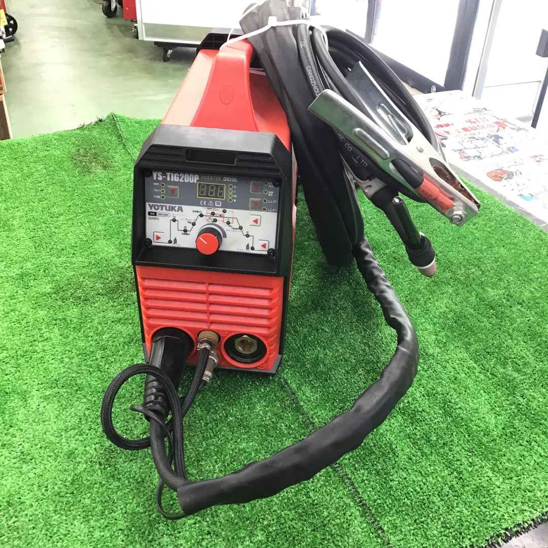 〇YOTUKA TIG 溶接機 直流 パルス TIG 溶接 MMA インバーター 100V 200V 定格使用率 60% 小型 軽量 5.6kg 50Hz 60Hz YS-TIG200P【桶川店】