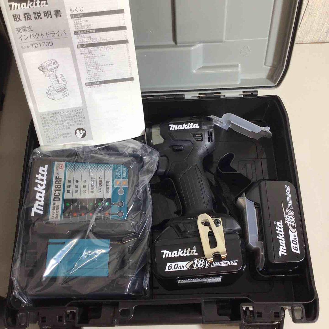 【未使用品】マキタ(makita) コードレスインパクトドライバーTD173DRGX TD173DRGXB TD173DRGXO ブルー 青 ブラック 黒 オリーブ 5台セット【戸田店】