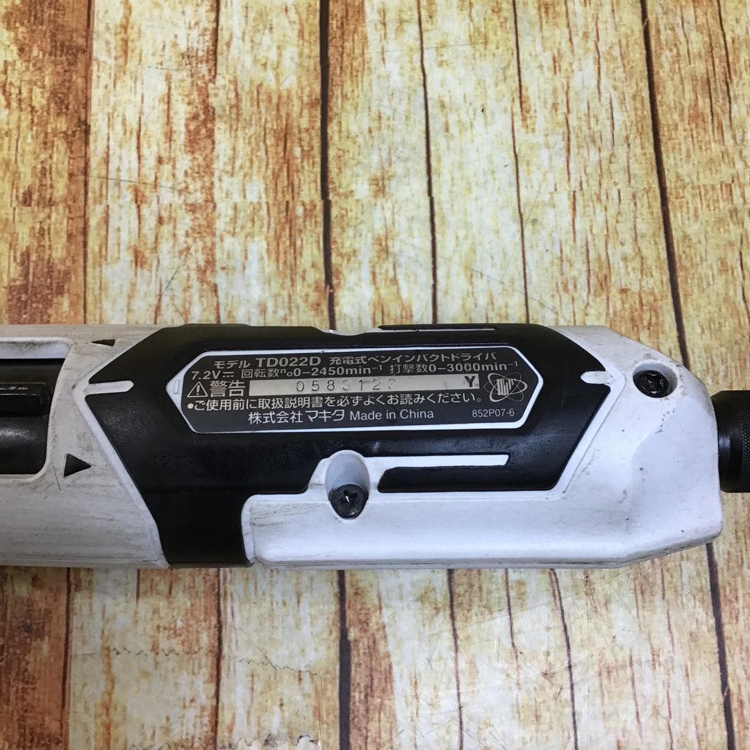 ☆マキタ(makita) コードレスペンインパクトドライバー TD022DZW【川崎店】