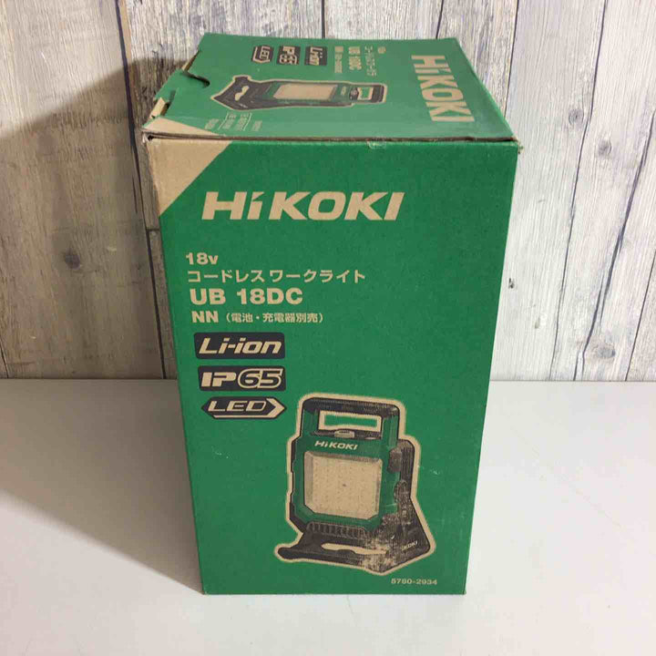 ☆ハイコーキ(HIKOKI ※旧:日立工機)18V コードレス LED ワークライト  UB18DC(NN)【戸田店】