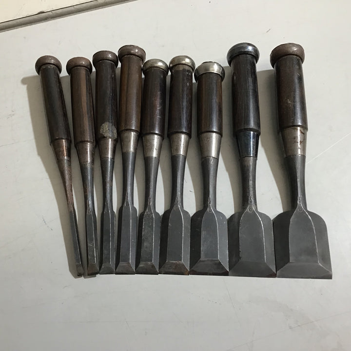 【中古品】組鑿 9本組 助之 鑿・鉋・大工道具 【戸田店】