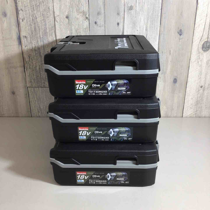 【未使用品】マキタ(makita) コードレスインパクトドライバー TD173DRGXO 3台セット オリーブ【戸田店】