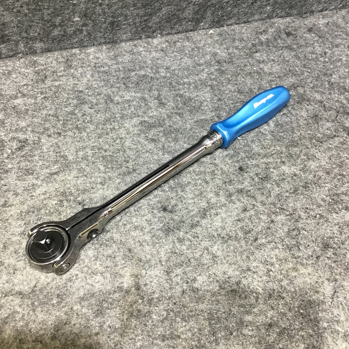 ▼スナップオン/Snap-on 3/8drスイべルヘッドラチェット 差込角:3/8 FHNFD100 旧グリップ パールブルー【桶川店】