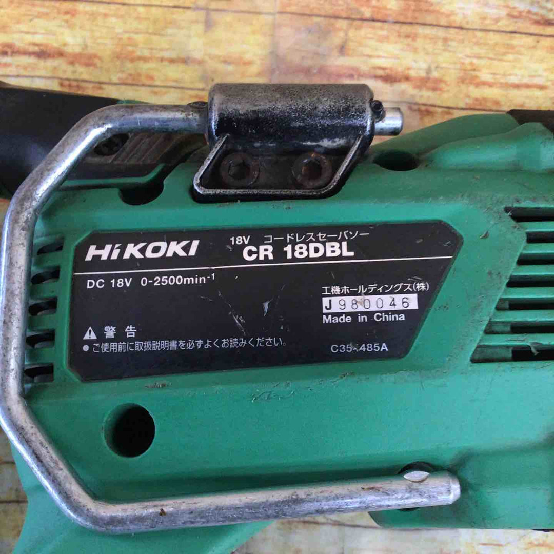 ☆ハイコーキ(HIKOKI ※旧:日立工機)  コードレスセーバソーCR18DBL(NN)【川崎店】