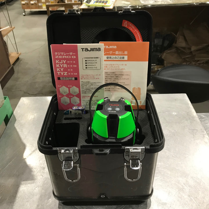 ◇タジマ(Tajima) グリーンレーザー墨出し器 ZERO G ゼロジ― TYZ 縦・横・地墨 ZEROG-TYZ【川口店】