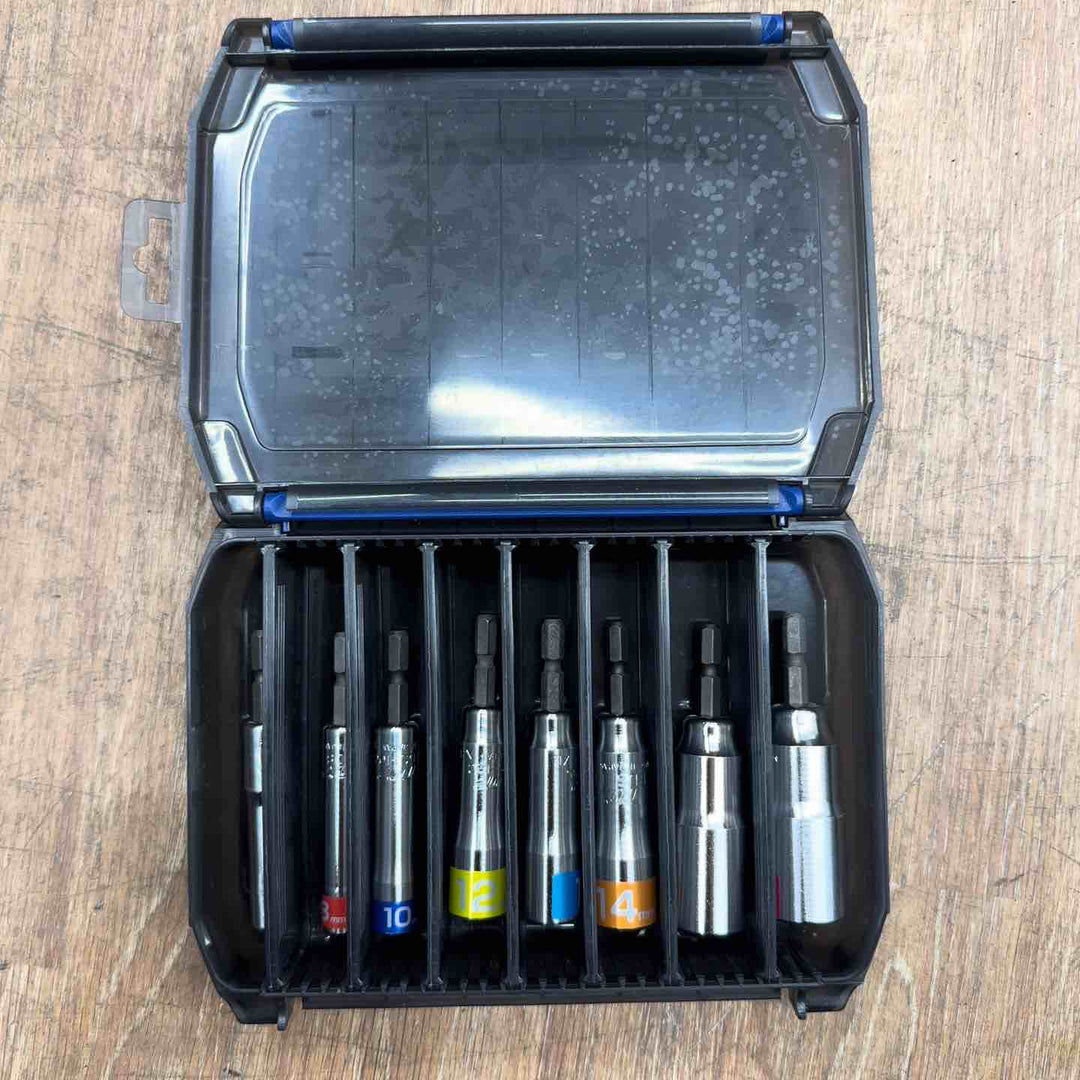 【美品】 TOP コンパクトソケットセット(8本組)EDS-719CS インパクト用ソケット 6角軸 【桶川店】