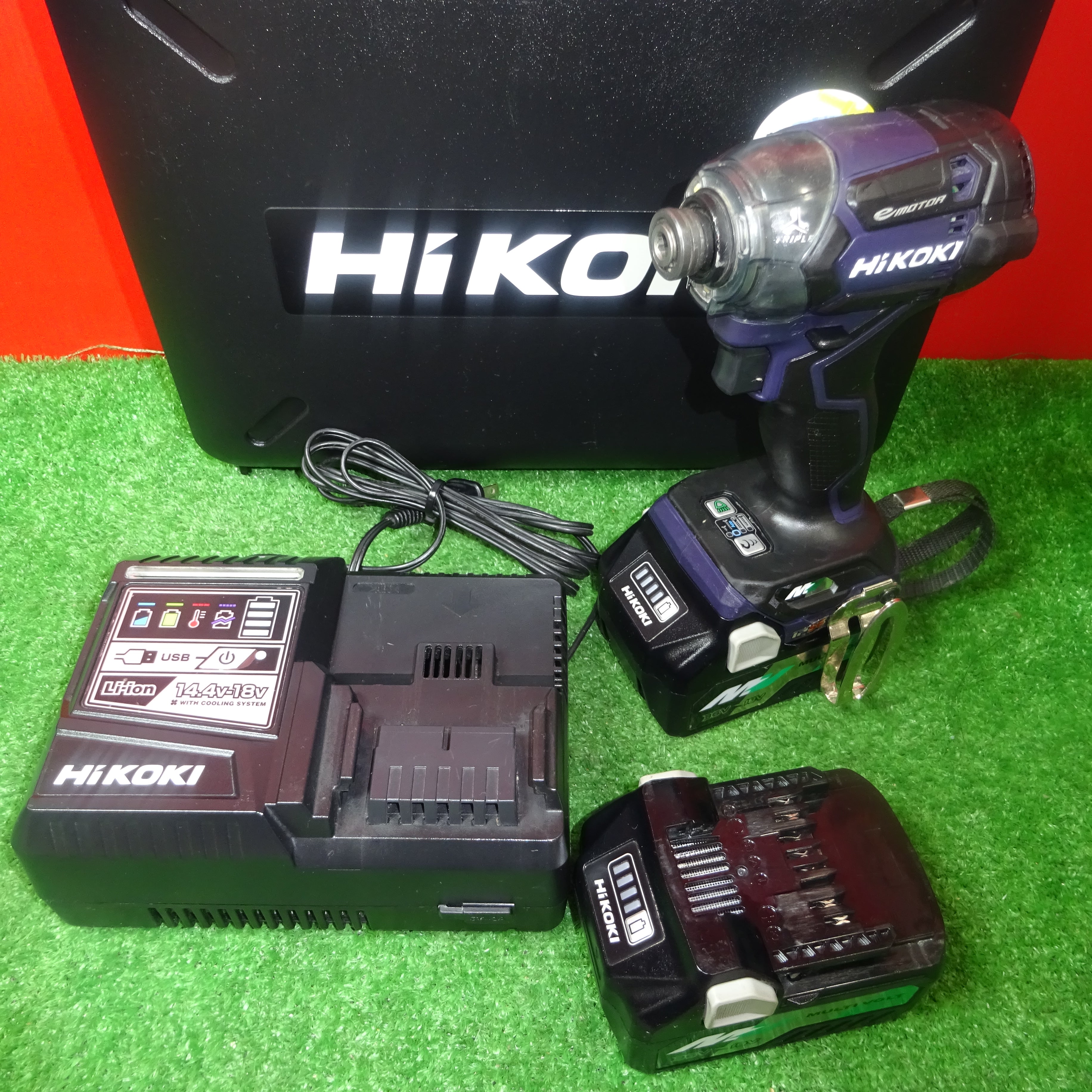 03200min-1機体寸法HiKOKI（日立工機） / 14.4V コードレスインパクトドライバ