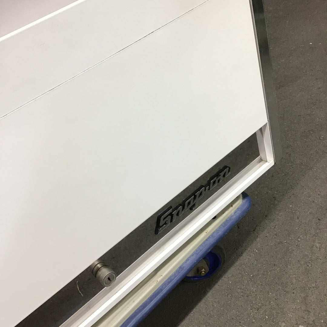 【店頭受取り限定】 スナップオン 工具箱 KRL737 ホワイト 長野オリンピック記念 天板固定できず 鍵あり ロールキャブ チェスト 【桶川店】