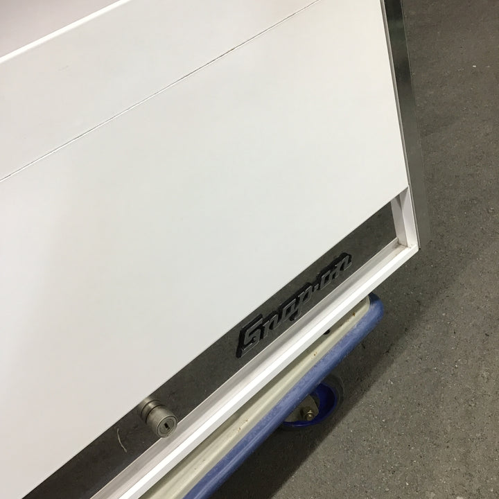 【店頭受取り限定】 スナップオン 工具箱 KRL737 ホワイト 長野オリンピック記念 天板固定できず 鍵あり ロールキャブ チェスト 【桶川店】