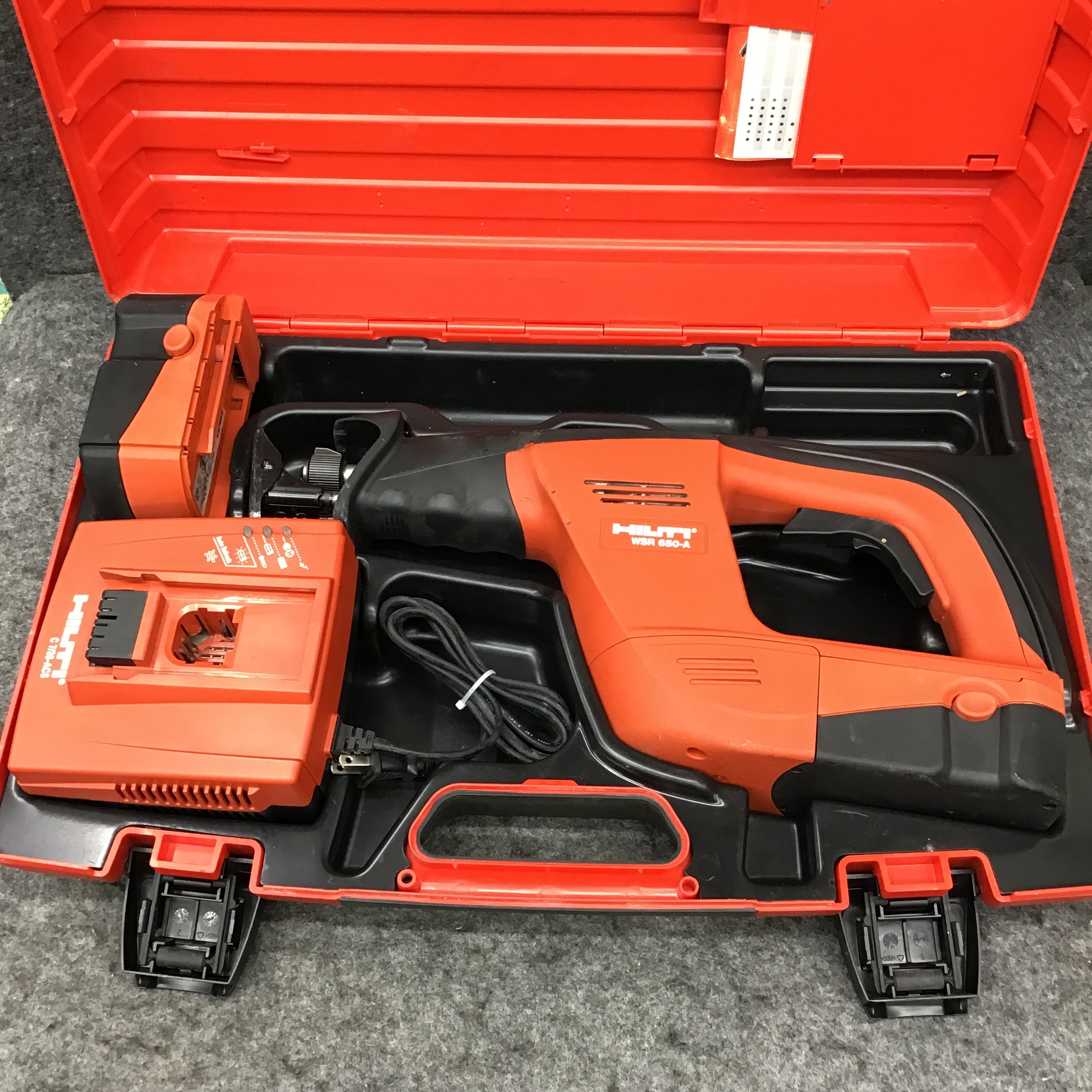 HILTI 充電式レシプロソー WSR650-A ヒルティ電池２個 セーバーソー 