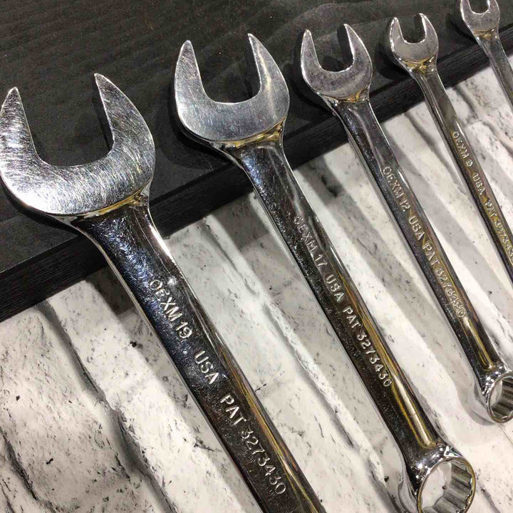 スナップオン(Snap-on) コンビネーションレンチ 5本組 OEXMシリーズ 旧ロゴ 【川口店】
